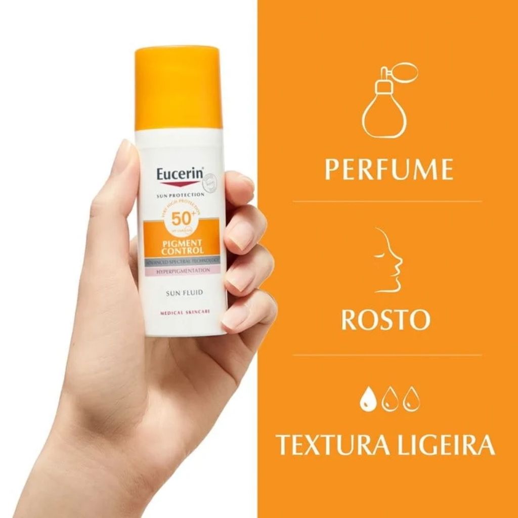 Eucerin Sun Pigment Control Creme Fluido Anti-Manchas Tom Claro SPF50+ 50ml