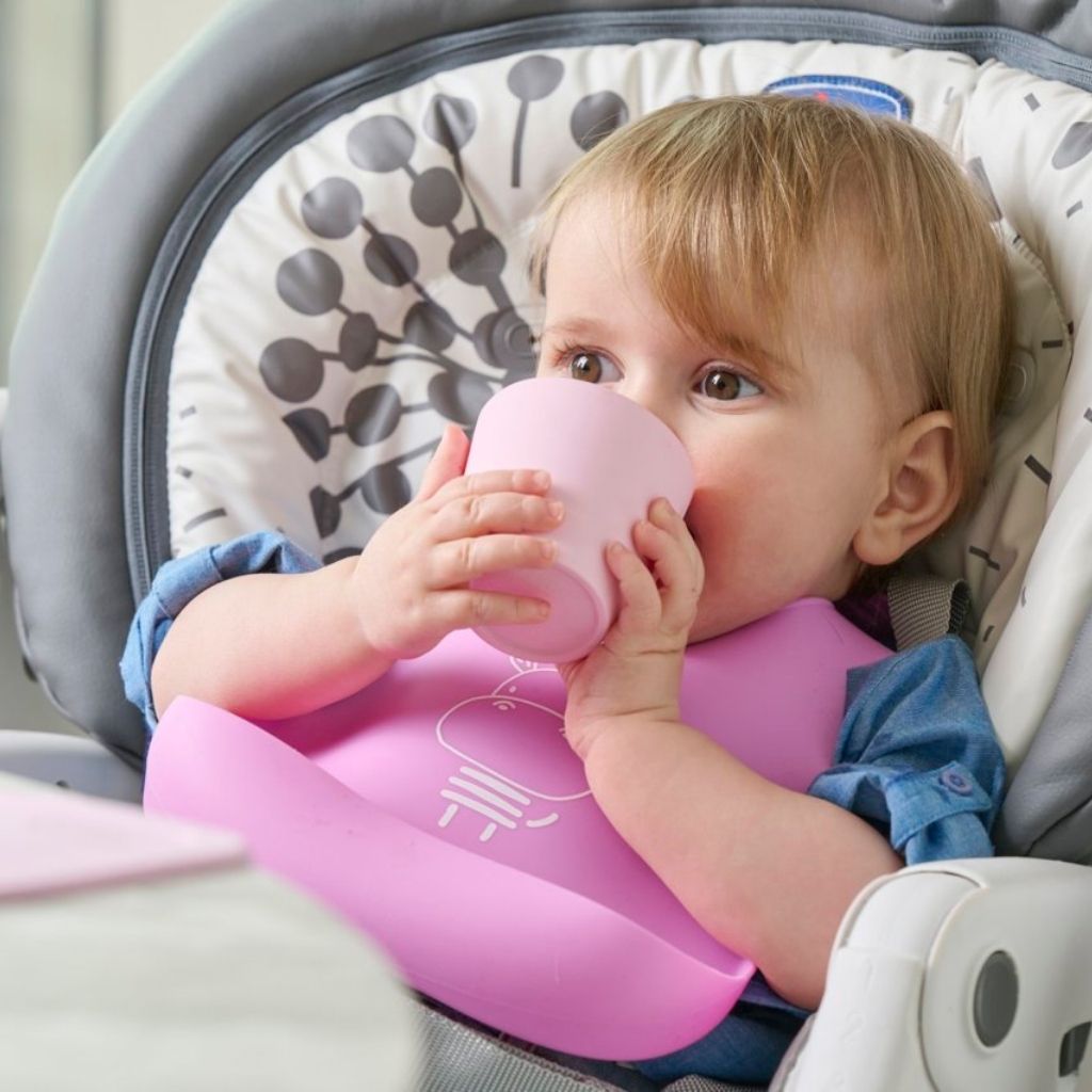 Chicco Babete Silicone Rosa 6M+