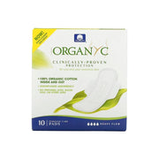 Organyc Pensos Higiénicos Intenso Noite Para Absorção E Proteção 10 Unidades