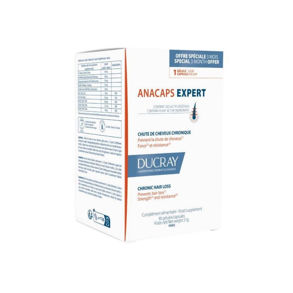 Ducray Anacaps Reactiv Cápsulas Fortificante Queda Ocasional X90