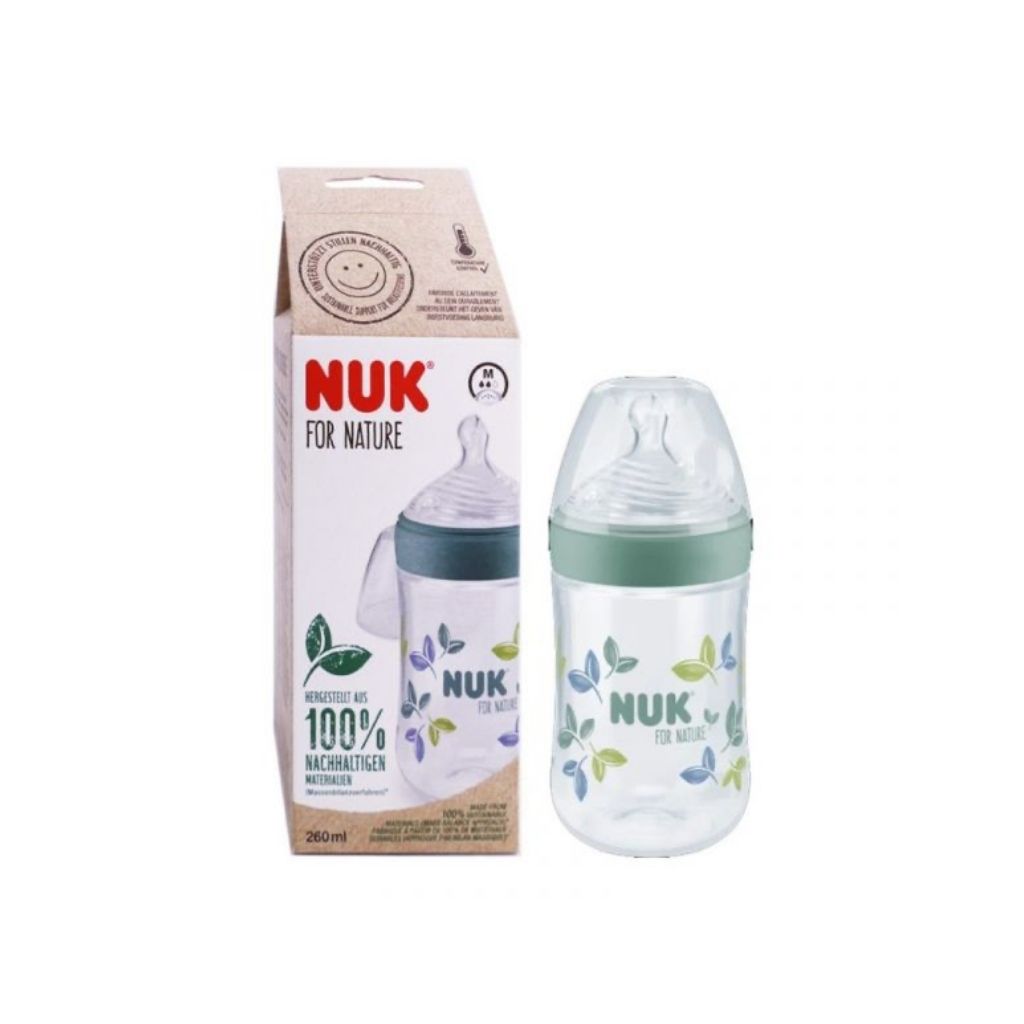 Nuk Nature Sense Biberão Com Indicador De Temperatura 260ml M Verde