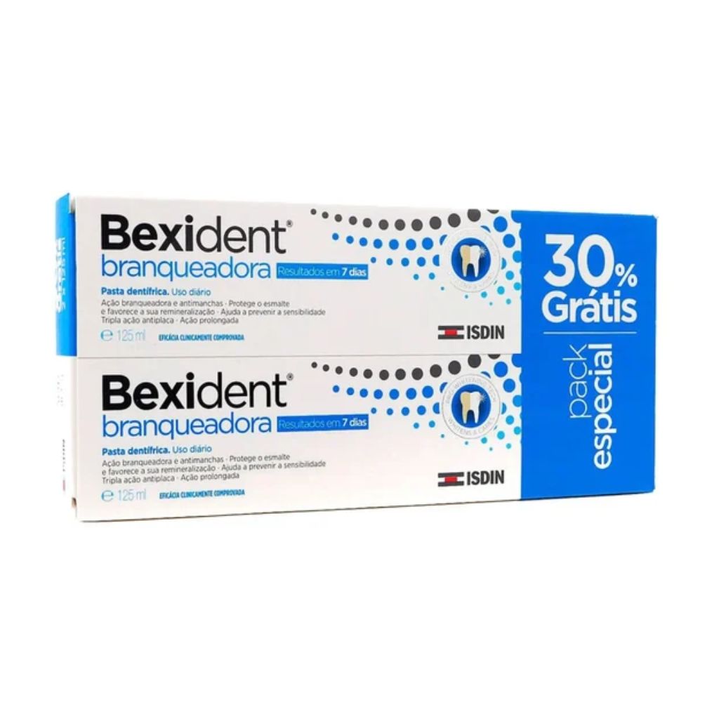 Isdin Bexident Branqueadora Pasta Dentrífica 2x125mL