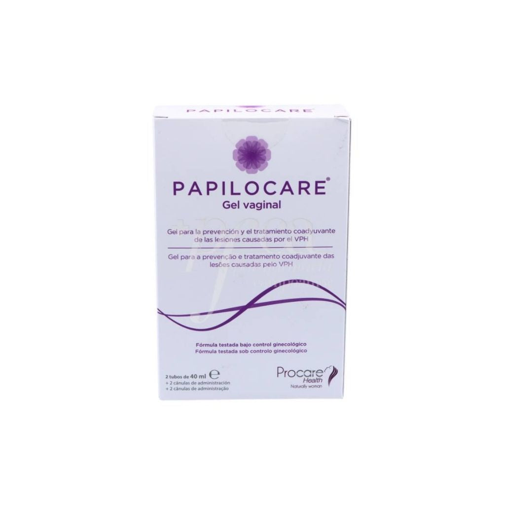 Papilocare Gel Vaginal Cânulas Prevenção E Tratamento De Hpv 40ml X2