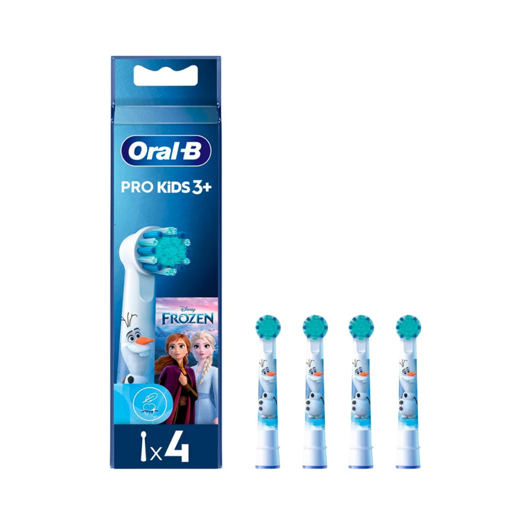 Oral-B Kids Frozen Recarga Escova Elétrica Limpeza Suave X4