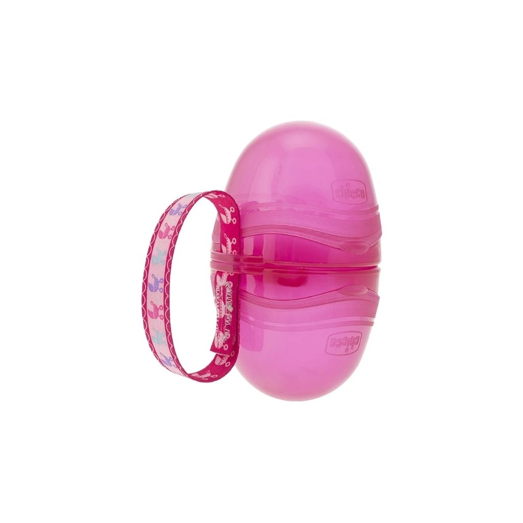 Chicco Porta Chupetas Duplo Rosa