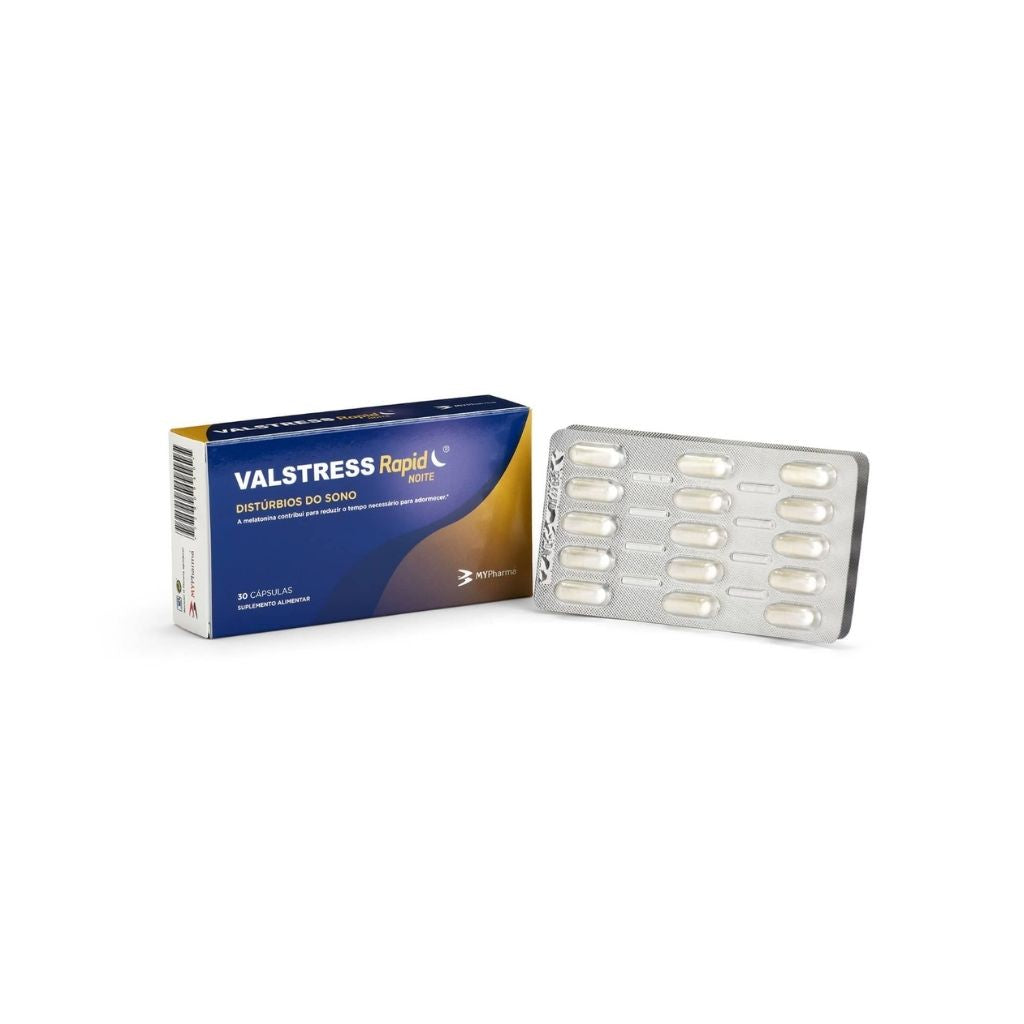 Valstress Rapid Noite Melatonina Sono 30 Cápsulas