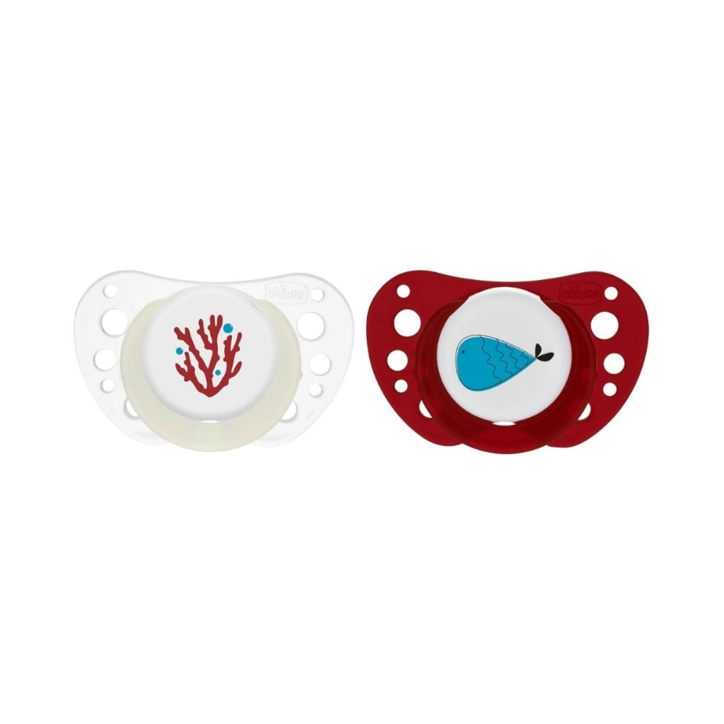 Chicco Physio Air Chupeta Silicone Vermelha 16-36M 2 unidades