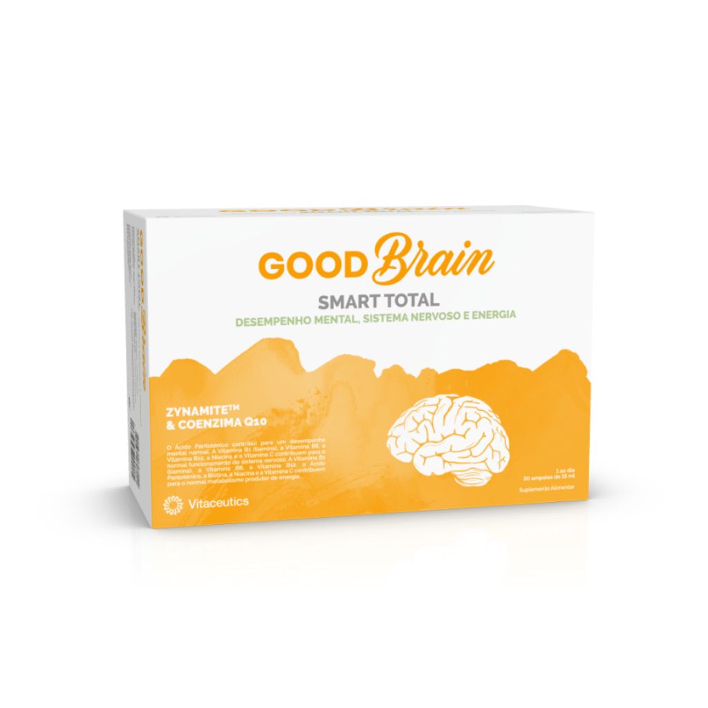 Vitaceutics Good Brain Smart Total Desempenho Mental E Cansaço 30 Ampolas