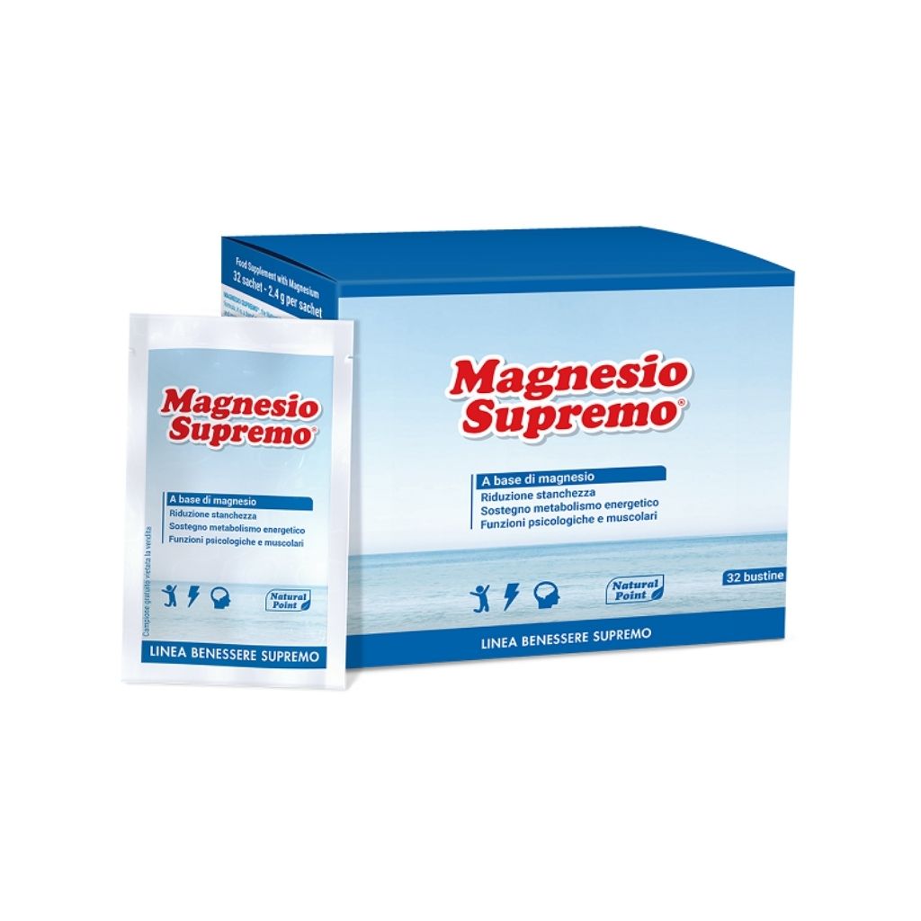 Magnesio Supremo Pó Citrato De Magnésio 32 Saquetas