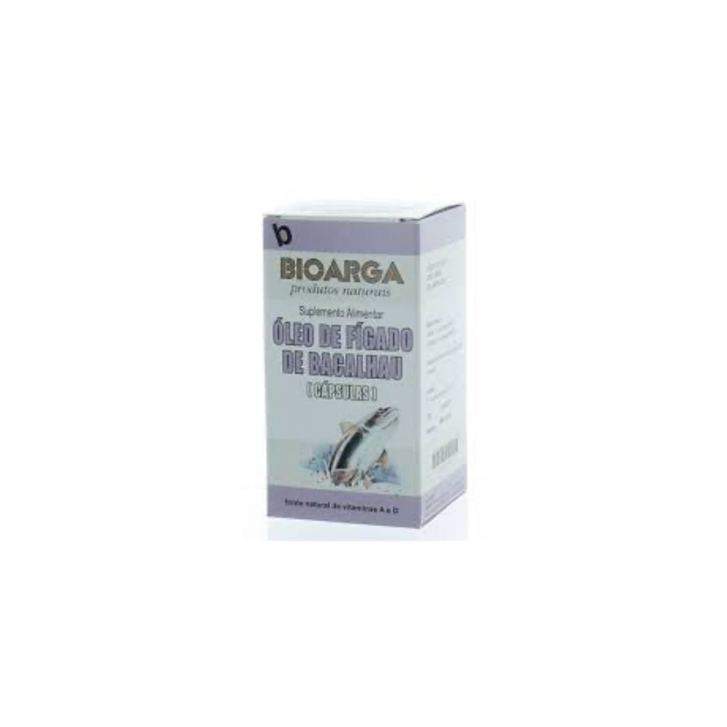 Bioarga Óleo Fígado Bacalhau Vitaminas A E D, Ossos E Visão 100 Cápsulas