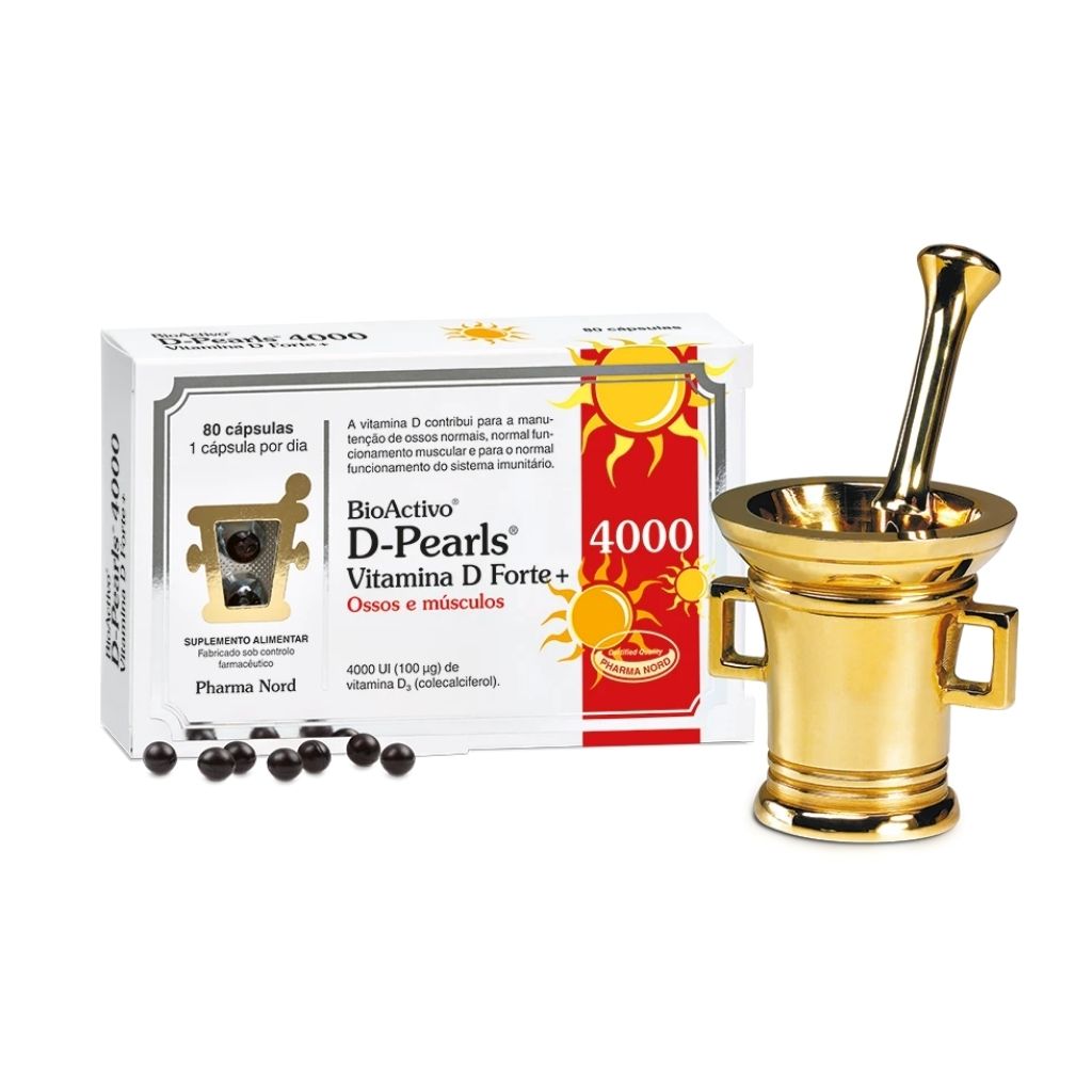 Bioactivo Vitamina D Forte + Para Ossos E Sistema Imunitário 80 Cápsulas