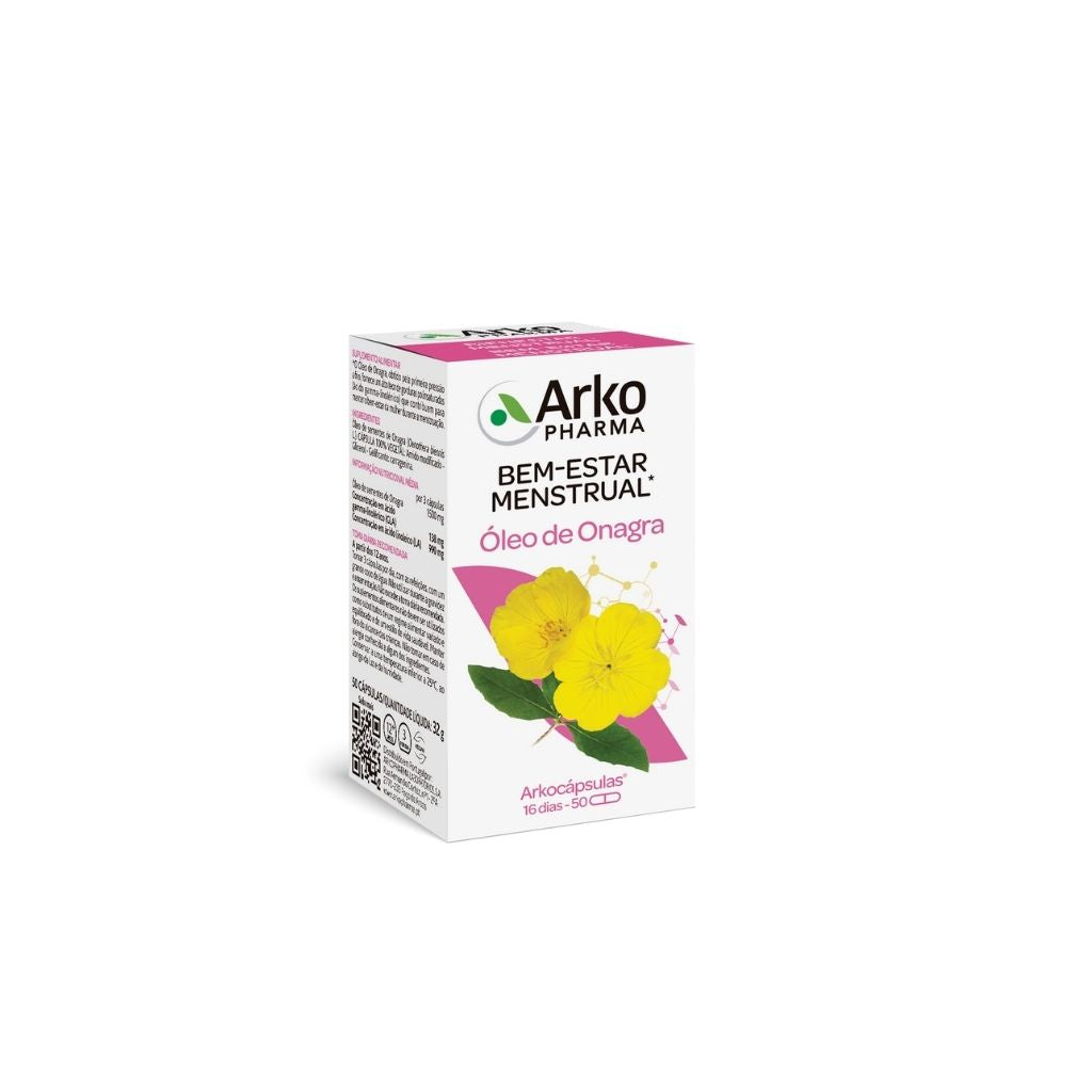 Arkopharma Arkocápsulas Óleo De Onagra Bem-Estar Ciclo Menstrual 50 Cápsulas
