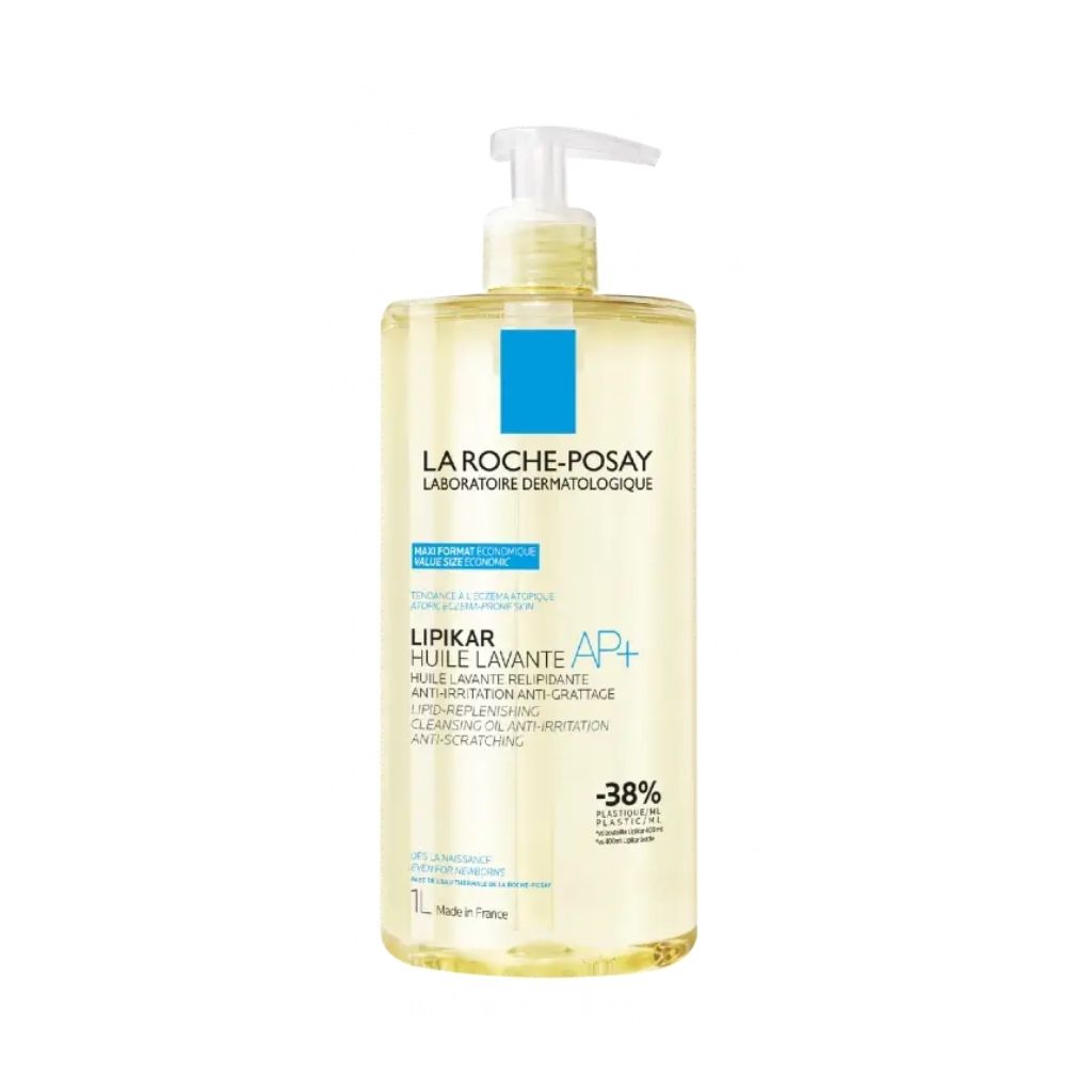 La Roche-Posay Lipikar Ap+ Óleo Lavante Limpeza Calmante Pele Atópica 1L