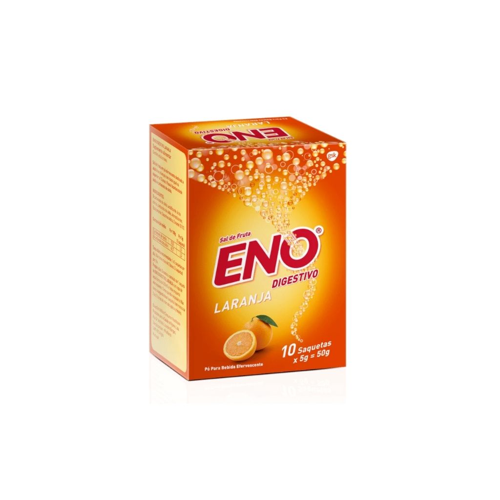 Eno Laranja Pó Oral Alívio Azia E Má Digestão 5 G X 10