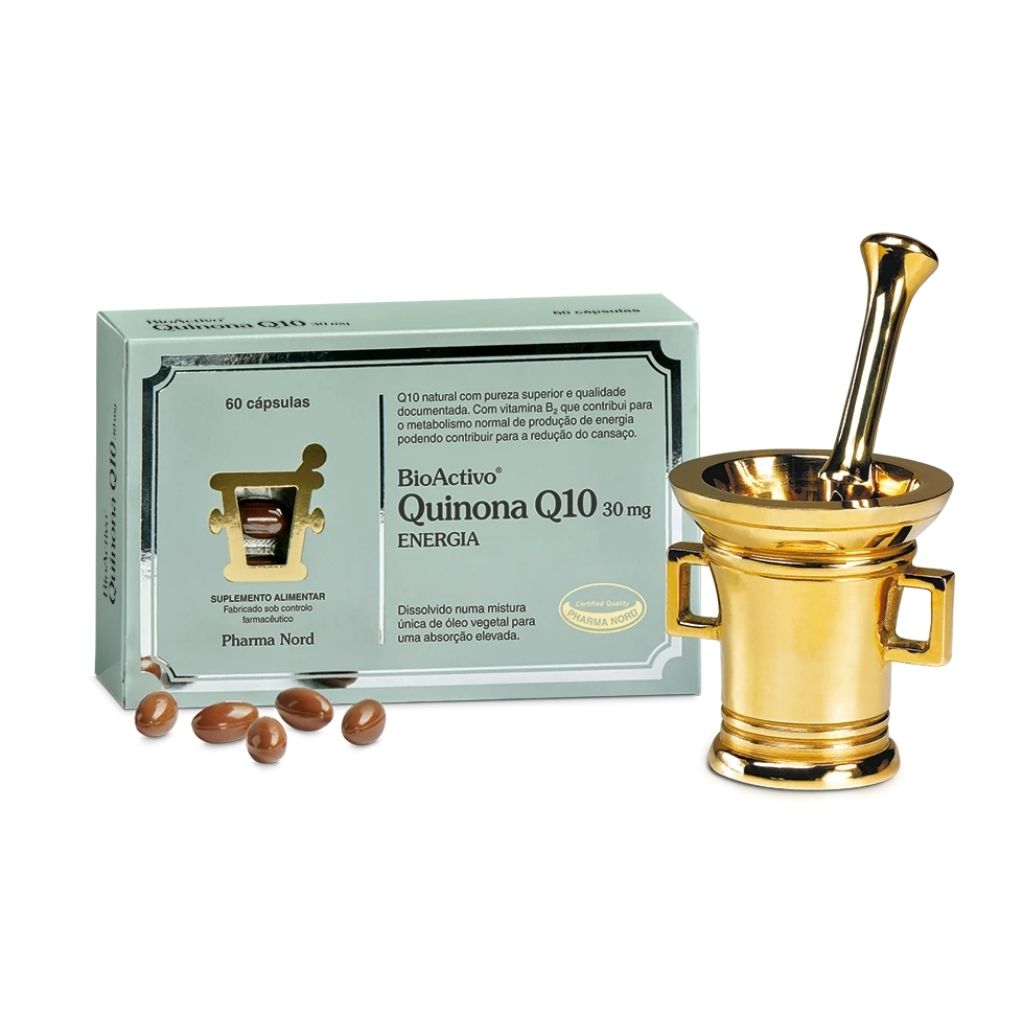 Bioactivo Quinona Q10 Energia E Vitalidade 30 Mg 60 Cápsulas