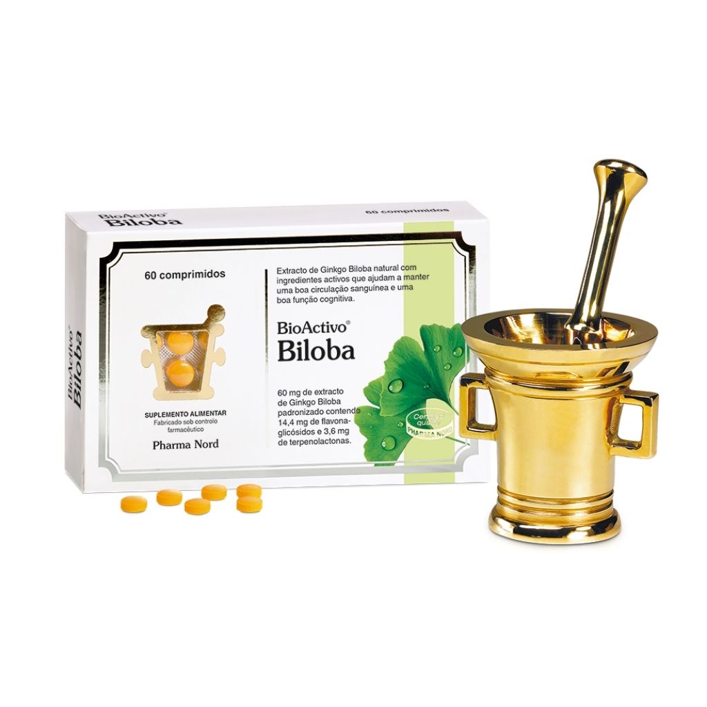 Bioactivo Biloba Função Cognitiva E Circulação Sanguínea 60 Comprimidos