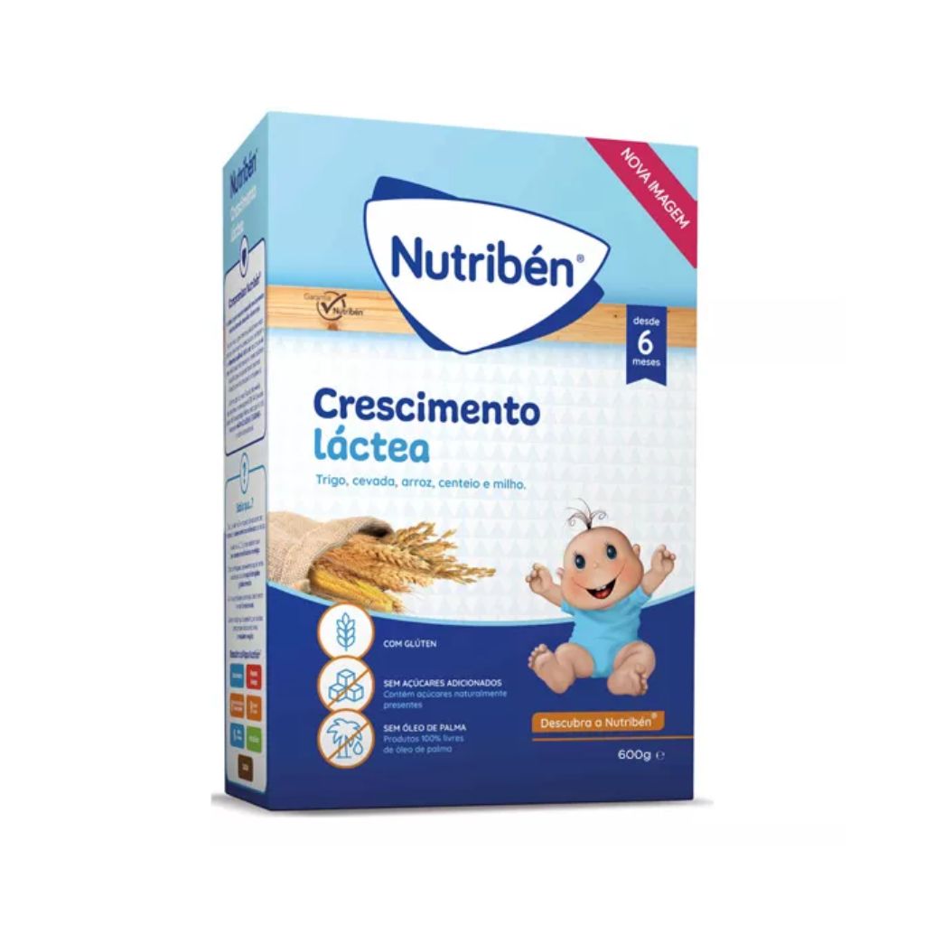 Nutribén Farinhas Crescimento Láctea Introdução De Glúten 2 X 300G