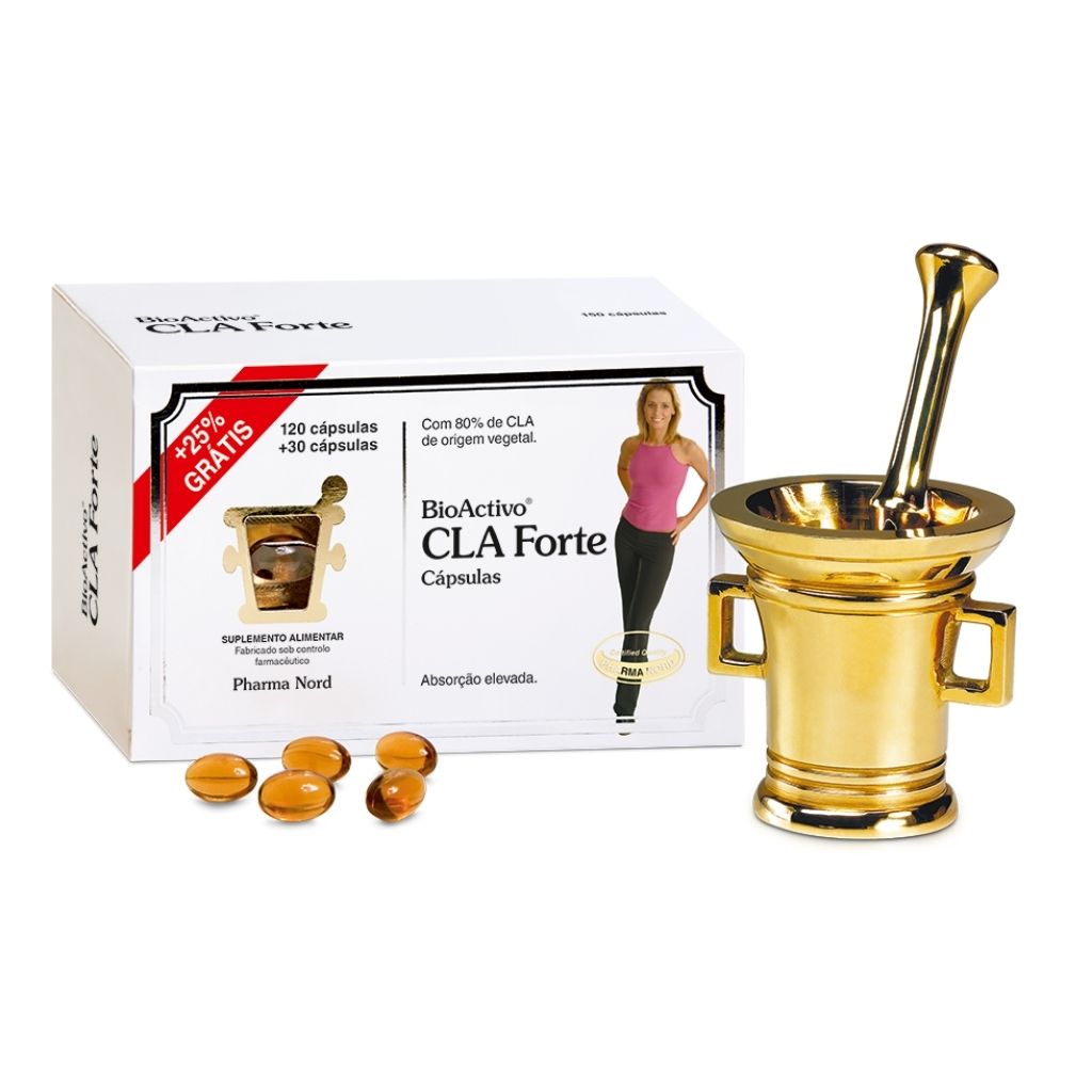 Bioactivo Cla Forte Redução De Gordura Corporal 150 Cápsulas