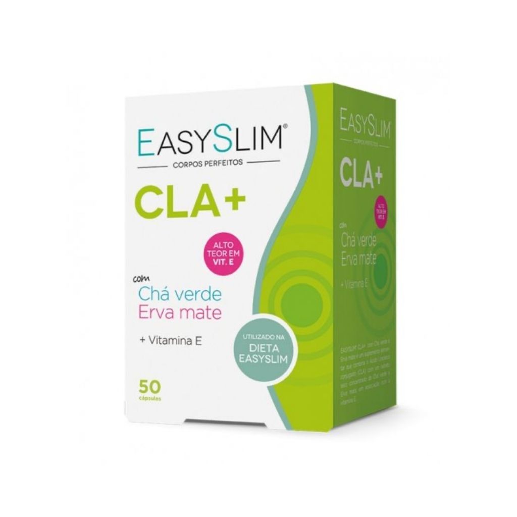 Easyslim Cla+ Chá Verde + Erva Mate Cápsulas Suplemento Emagrecimento 50 Cápsulas