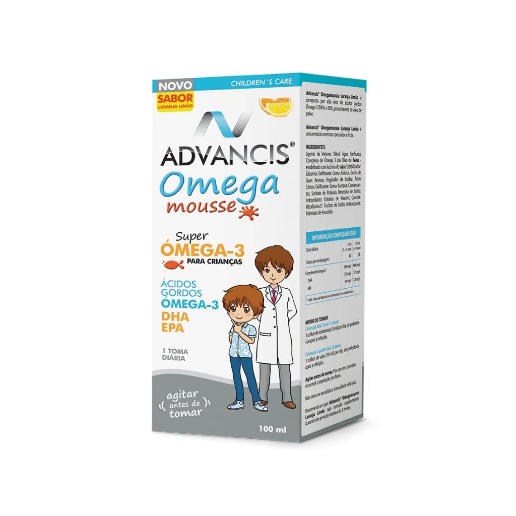 Advancis Omega Mousse Emulsão Laranja-Lima 100ml