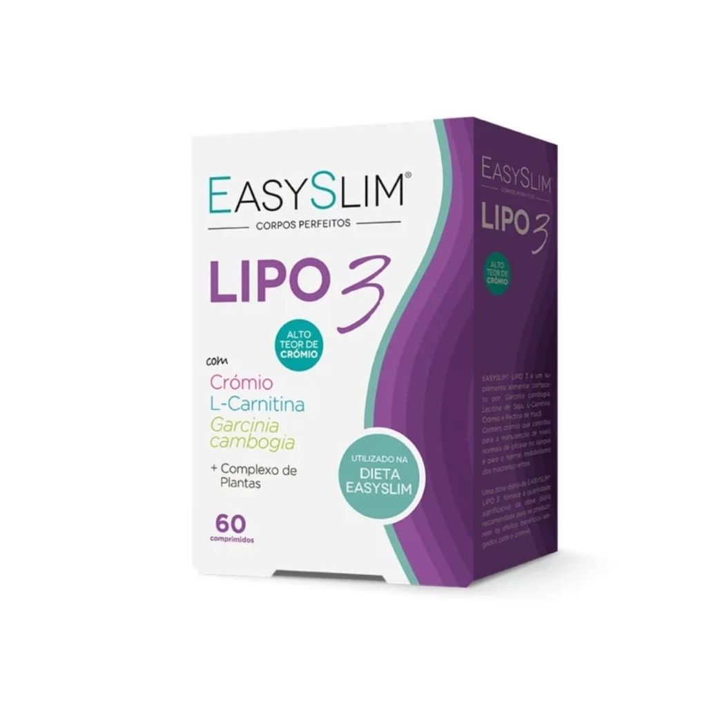 Easyslim Lipo 3 Bloqueador De Gorduras E Hidratos De Carbono 60 Comprimidos
