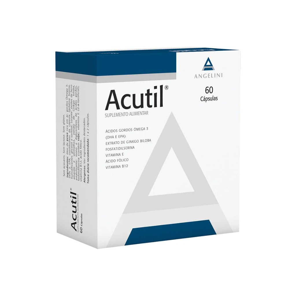 Acutil Melhoria Da Aptidão Intelectual 60 Cápsulas