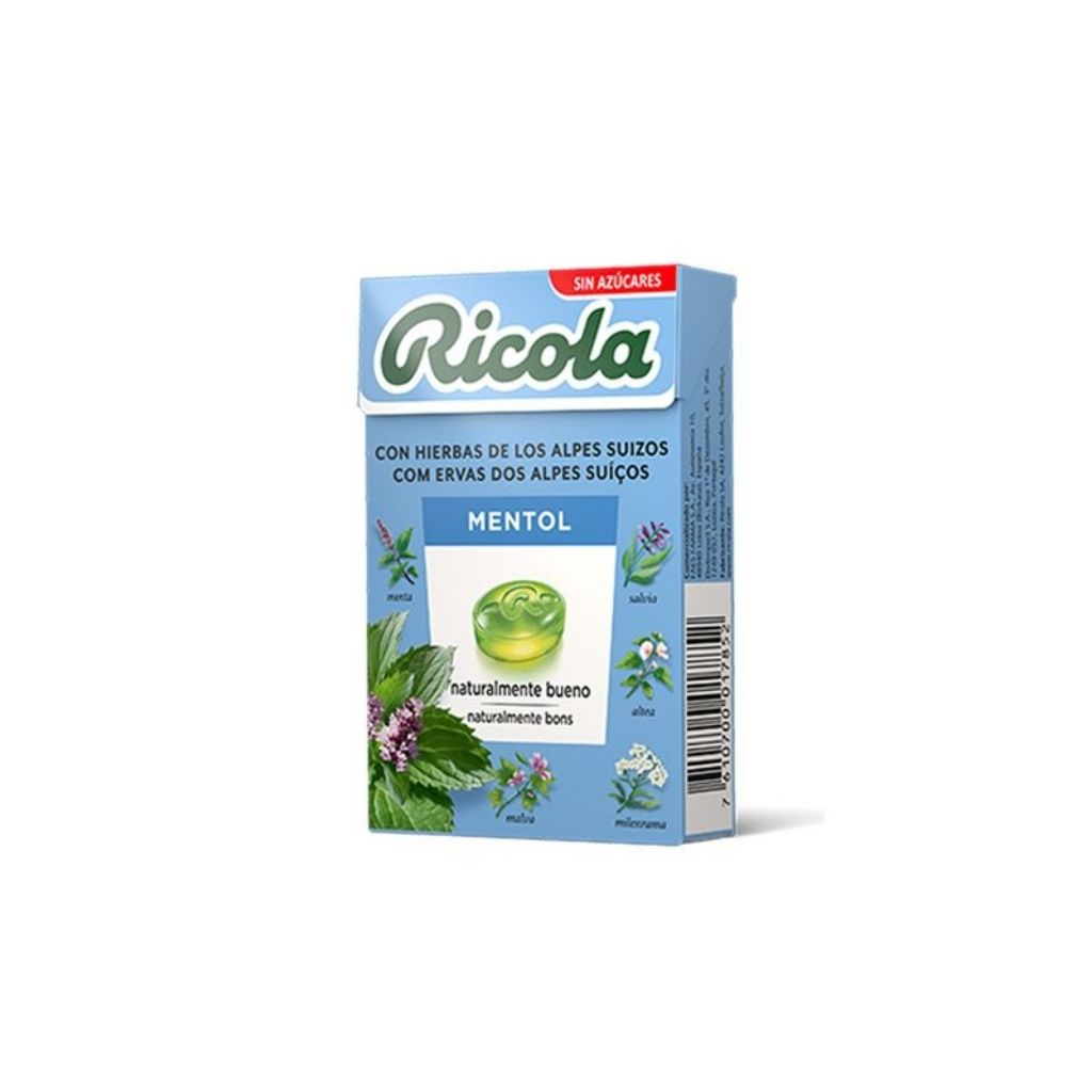 Ricola Rebuçados de Mentol Sem Açúcar 50g