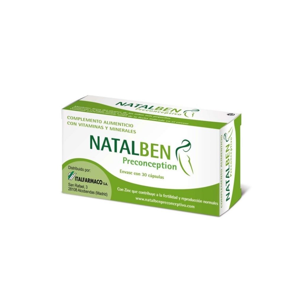 Natalben Preconceptivo Preparação Para A Gravidez 30 Cápsulas