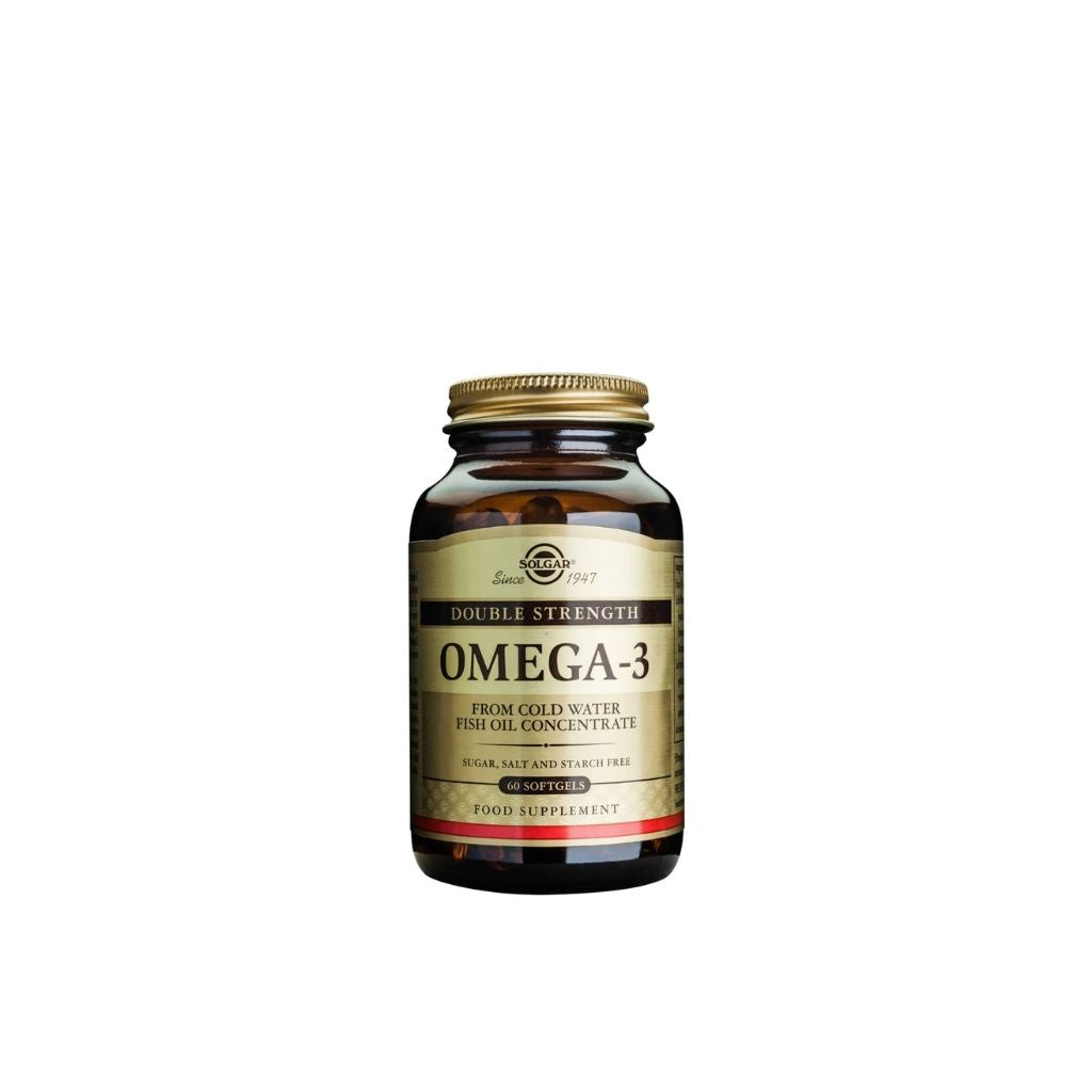 Solgar Omega 3 Double Strength Saúde Cardiovascular 60 Cápsulas