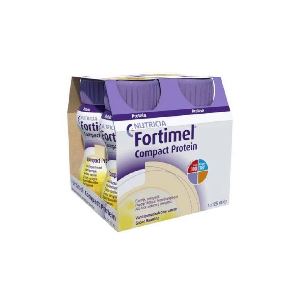 Fortimel Compact Protein Suplemento Oral Hiperproteico Baunilha 125ml X 4