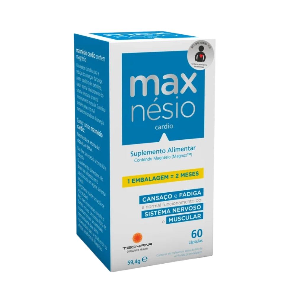 Maxnesio Cardio Função Cardíaca E Muscular 60 Cápsulas