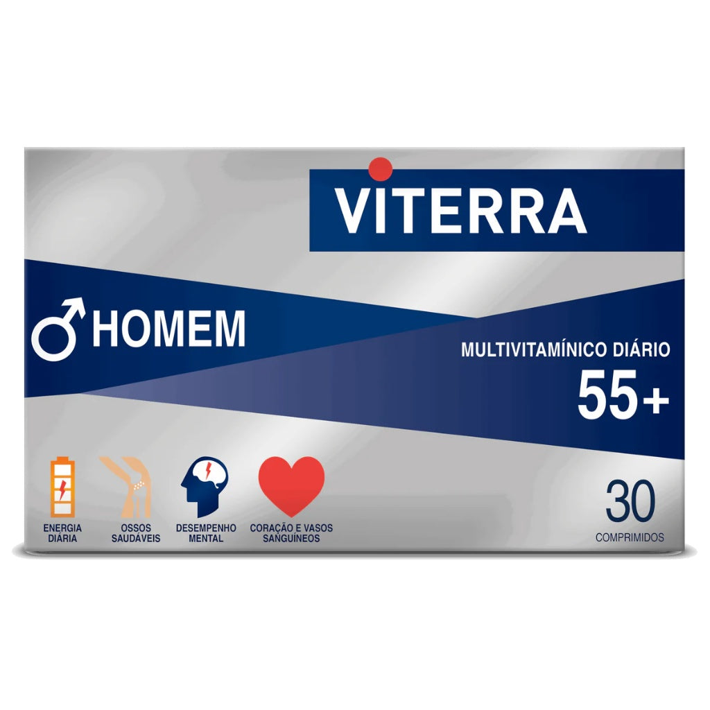 Viterra Homem Platinum 55+ Multivitamínico Para Homens 55+ 30 Comprimidos