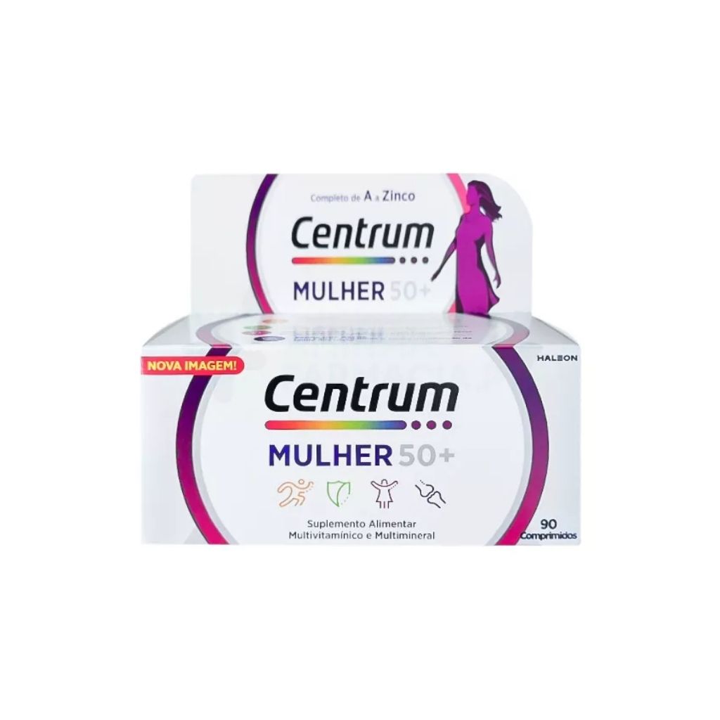 Centrum Mulher 50+ Vitaminas E Minerais 90 Comprimidos