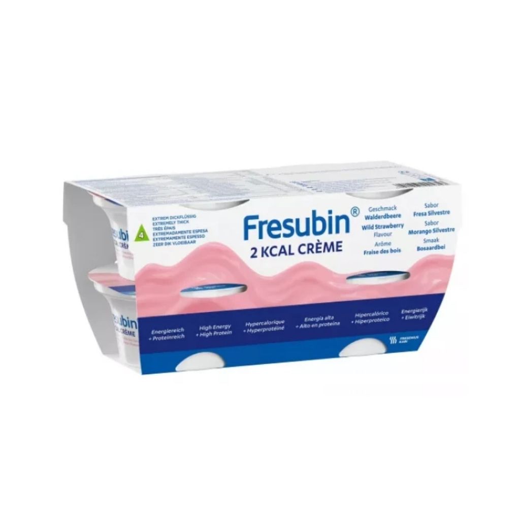 Fresubin 2Kcal Creme Suplemento Nutricional Morango Silvestre 4 X 125G