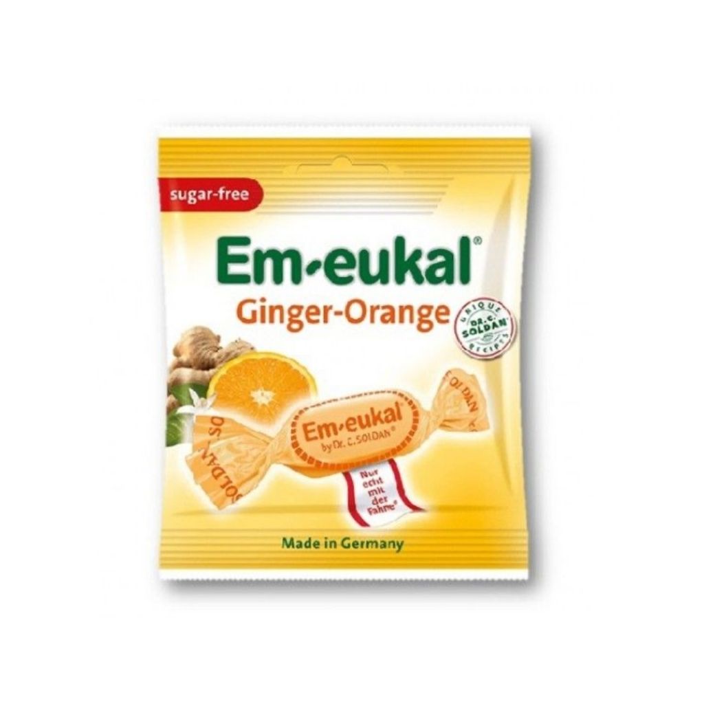 Em-Eukal Rebuçado Gengibre/Laranja Sem Açúcar Para Tosse 50G