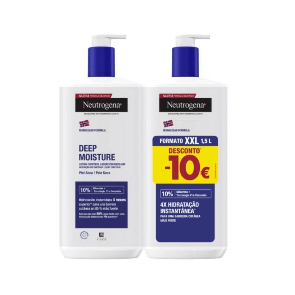 Neutrogena Hidratação Profunda Loção Corporal Pele Seca 2X750ml