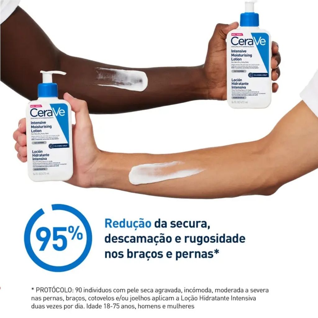Cerave Loção Hidratante Intensiva Hydro-Urea Hidratação Intensa 473 ml