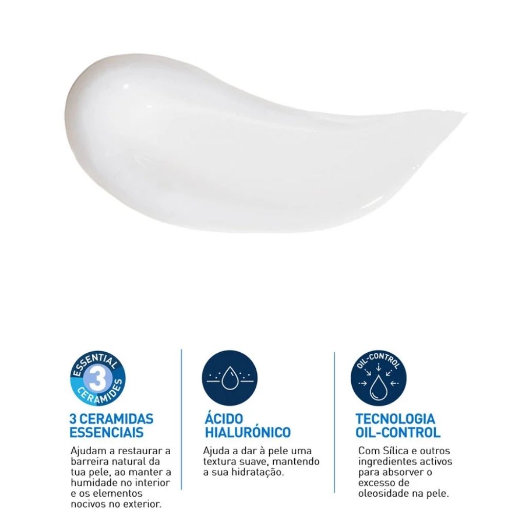 Cerave Gel-Creme Facial Hidratante Controlo De Oleosidade 52ml