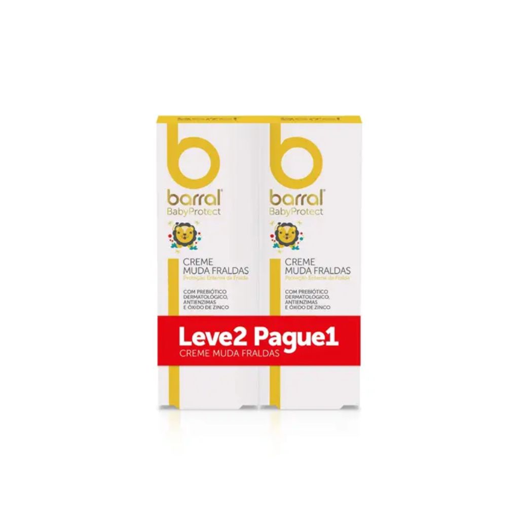 Barral Babyprotect Creme Muda Fralda Assaduras 2Em1 75G