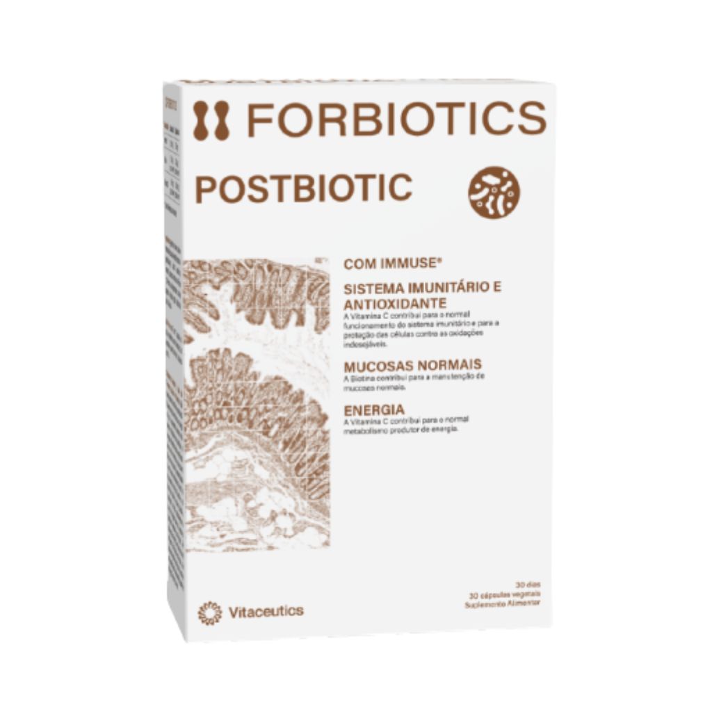 Forbiotics Postbiotic Mucosas Normais E Energia 30 Cápsulas