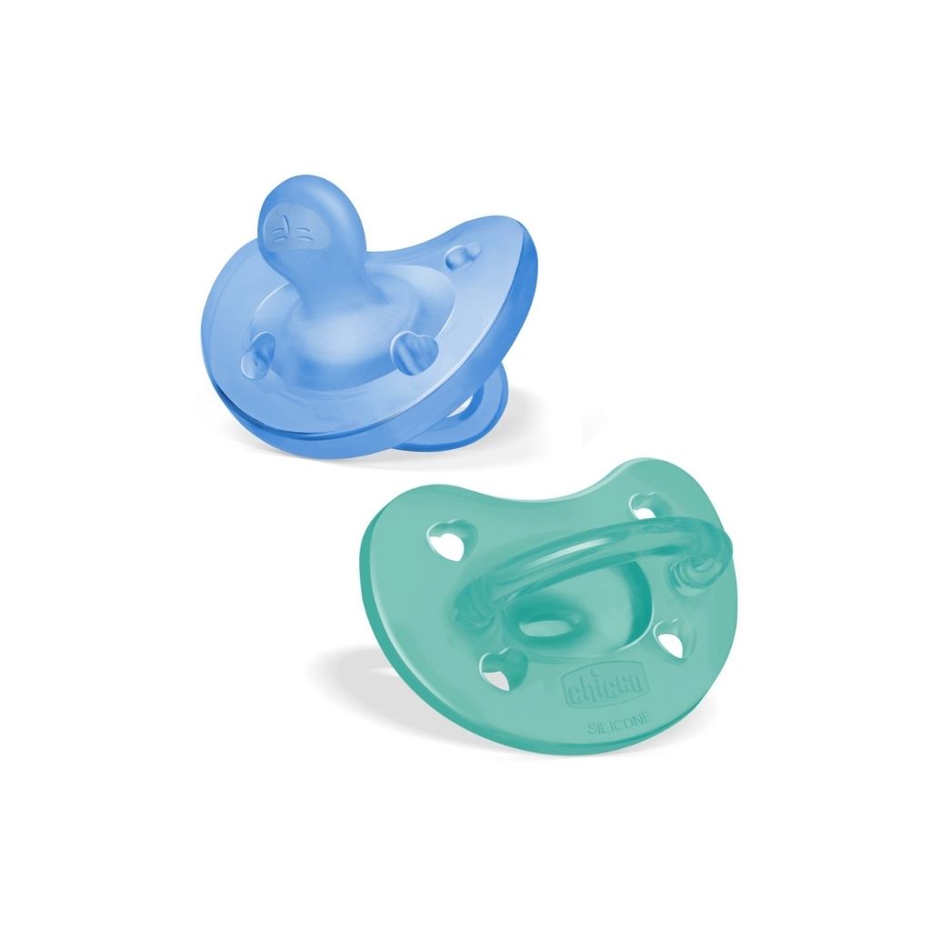 Chicco Physio Soft Chupeta de Silicone Azul 6-16m 2 unidades
