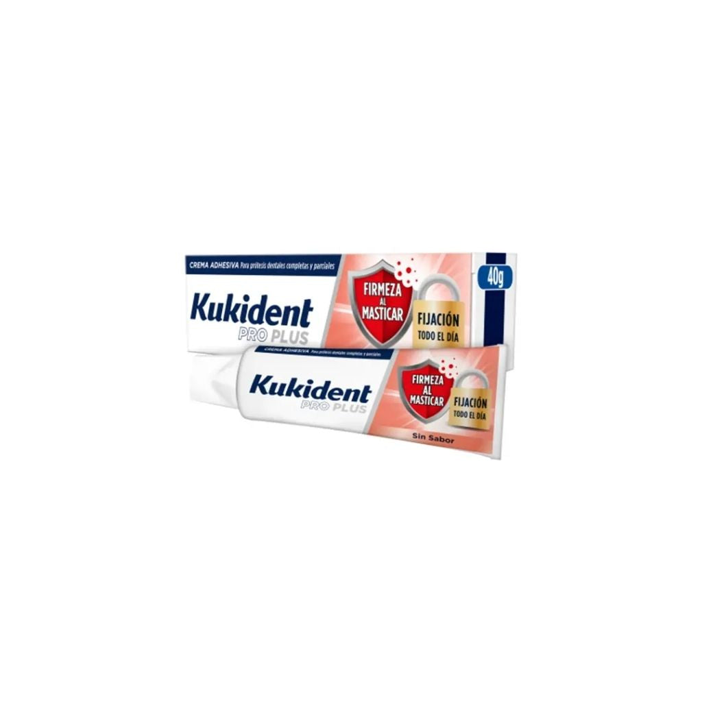Kukident Creme Adesivo Firmeza Ao Mastigar Sem Sabor 40G
