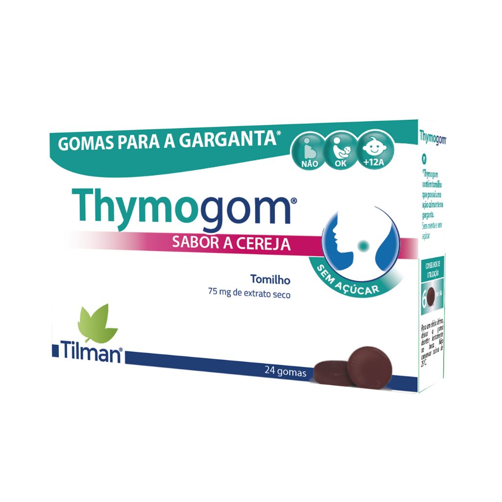 Tilman Thymogom Alívio Dor De Garganta 24 Gomas
