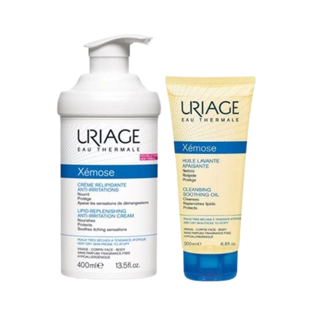 Uriage Xémose Creme Relipidante 400ml + Oferta Óleo Lavante 200ml