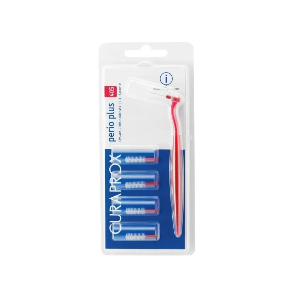 Curaprox Perio Plus Kit Escovilhão Interdental CPS 405 5 Unidades com Cabo UHS 451