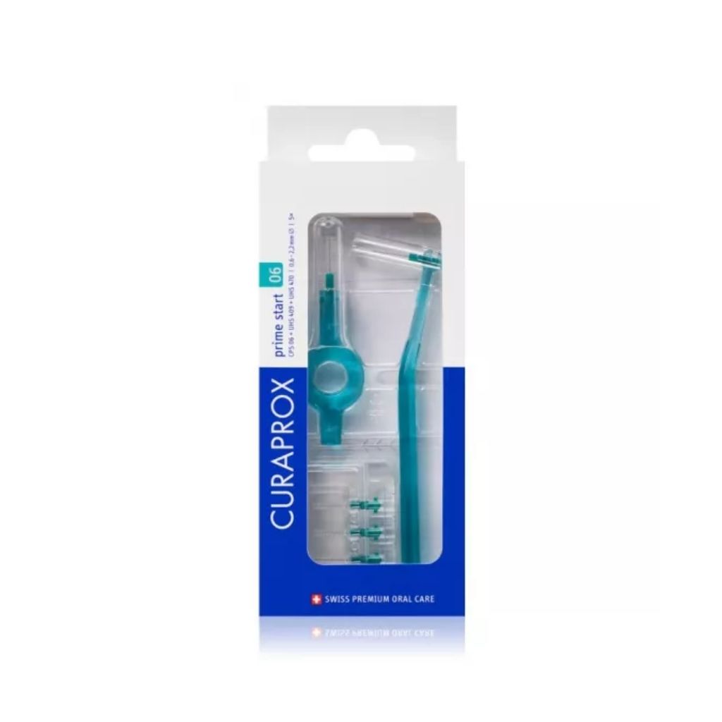 Curaprox Prime Plus Handy Kit Escovilhão Interdental CPS 06 com Cabo UHS 409 x5 unidades