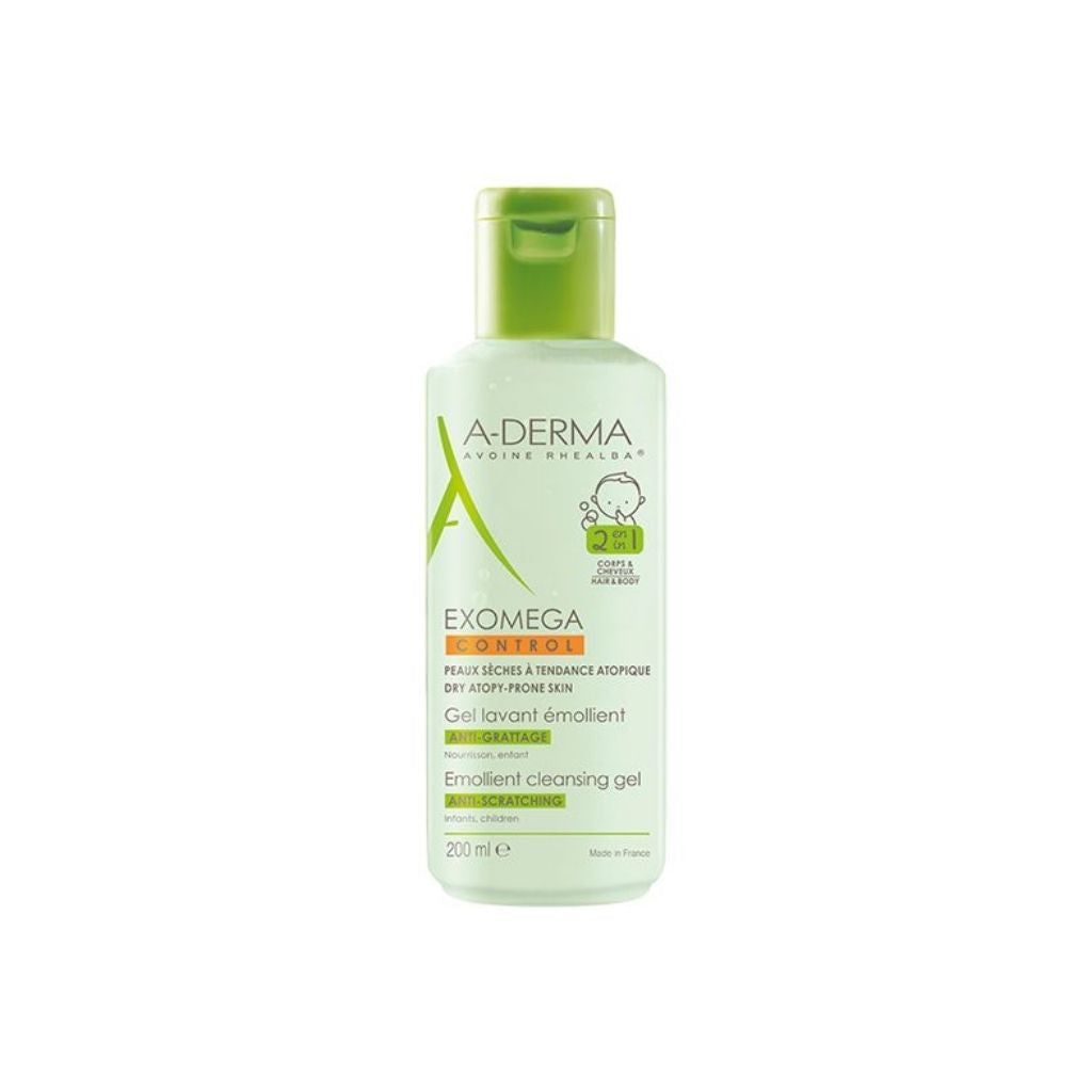 A-Derma Exomega Control Gel De Lavagem Emoliente Antiprurido 200ml
