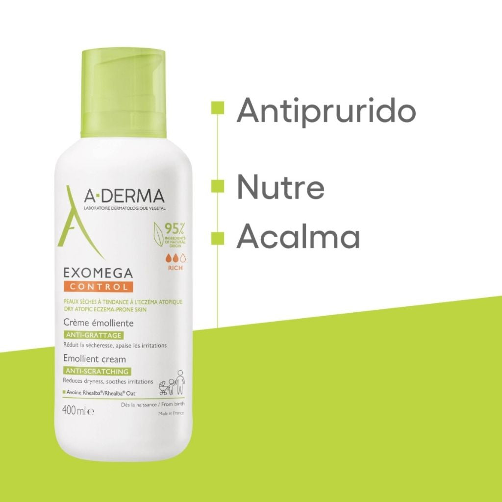 A-Derma Exomega Control Loção Emoliente Antiprurido 400ml