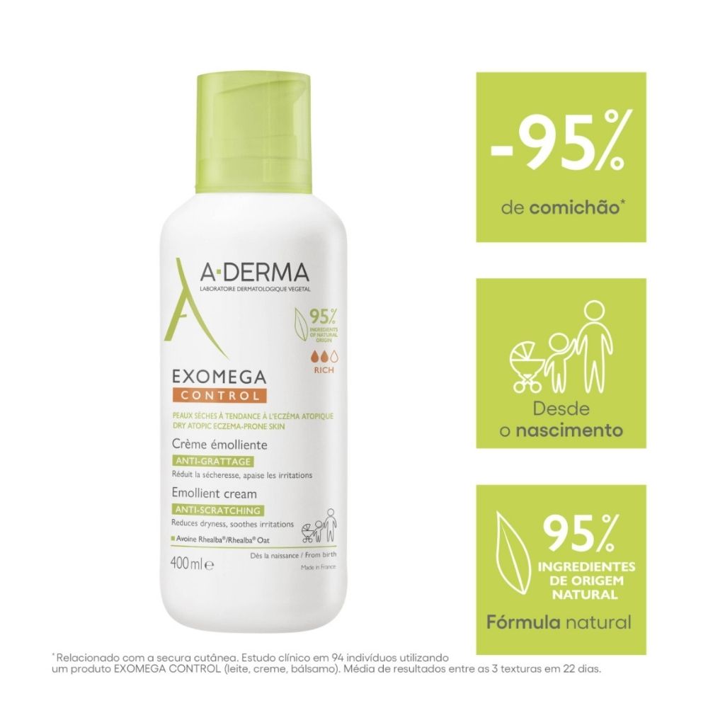 A-Derma Exomega Control Loção Emoliente Antiprurido 400ml