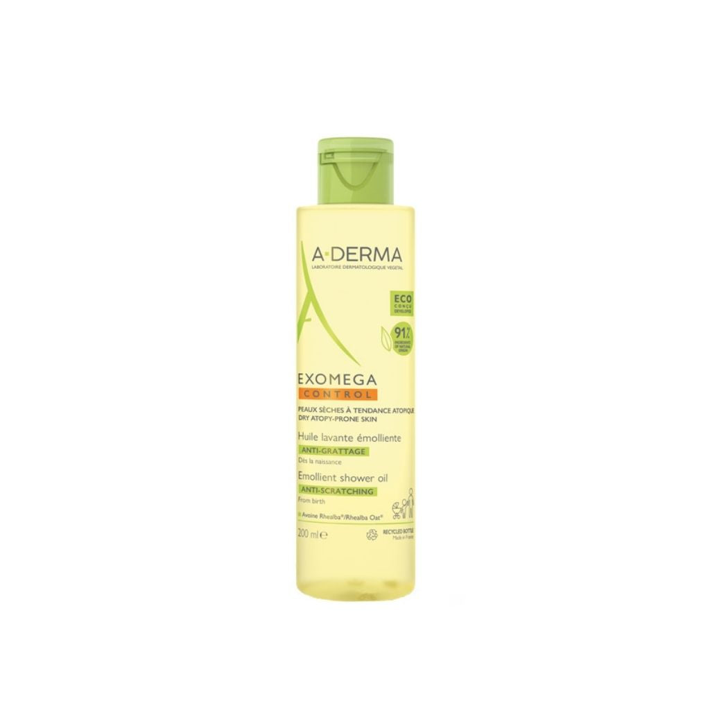 A-Derma Exomega Control Óleo De Duche Emoliente Antiprurido 200ml